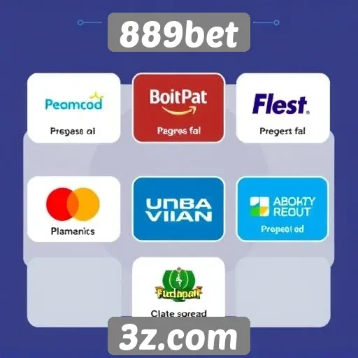 Comparação de métodos de pagamento disponíveis no 889bet